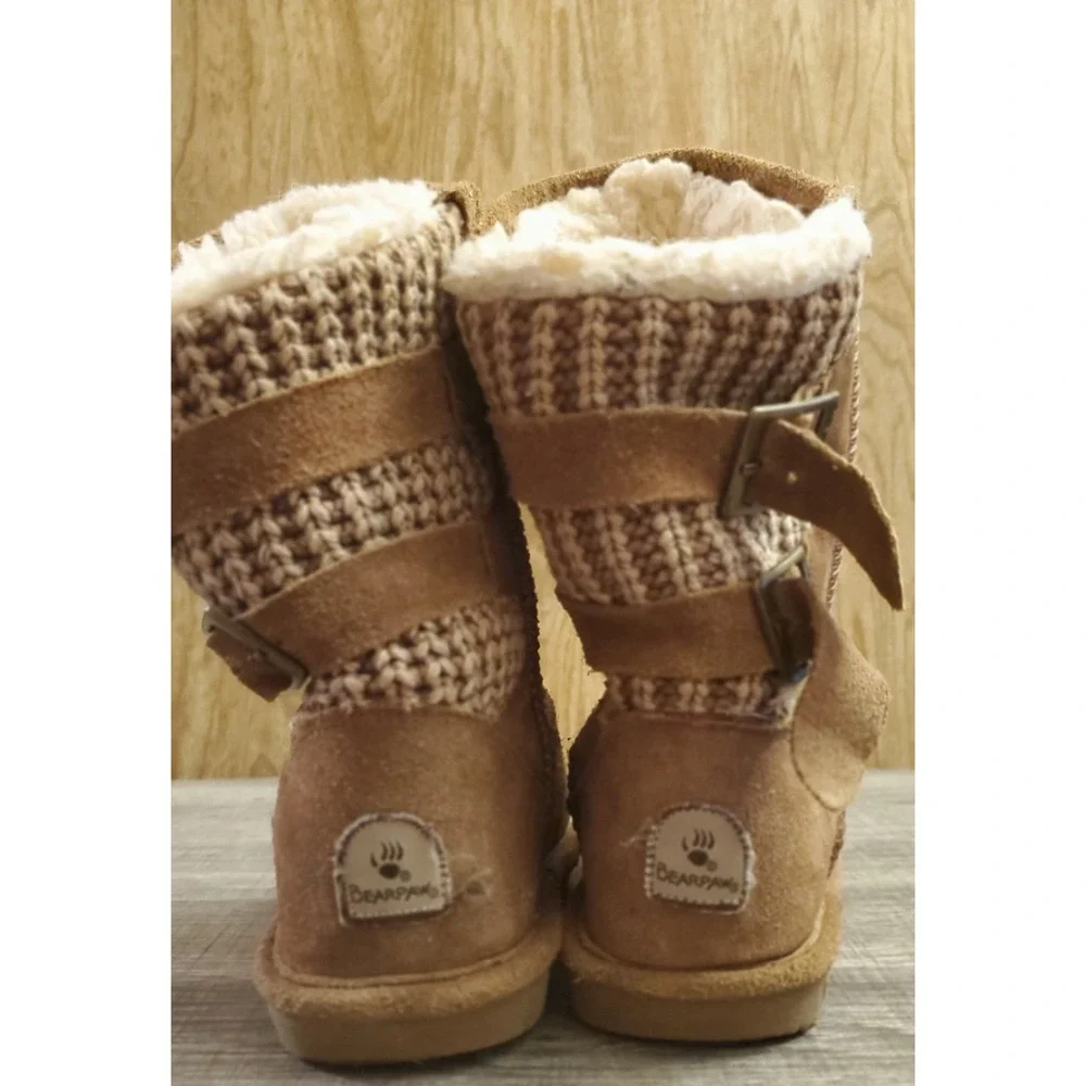 Bearpaw Boshie‎ Suede Boots Youth Size 1 Brown